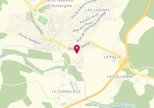 Plan de ROUSSILLON Evelyne, Quartier Pont, 63950 Saint-Sauves-d'Auvergne
