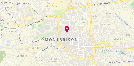 Plan de Xo Coiffure, 12 Rue des Arches, 42600 Montbrison