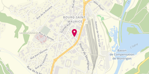 Plan de Anne-Sophie Coiffure, 166 Route de Montrigon, 73700 Bourg-Saint-Maurice