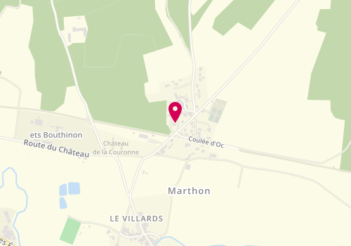 Plan de La Fille Qui Coiffe, 395 Route de Chez Trappe, 16380 Marthon