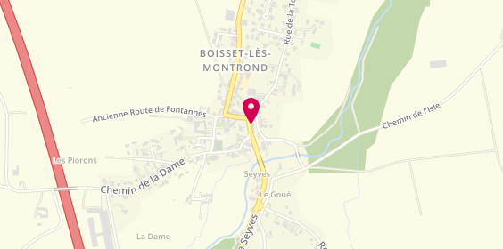 Plan de Aurelie Coiffure, 6 Route du Canal, 42210 Boisset-lès-Montrond