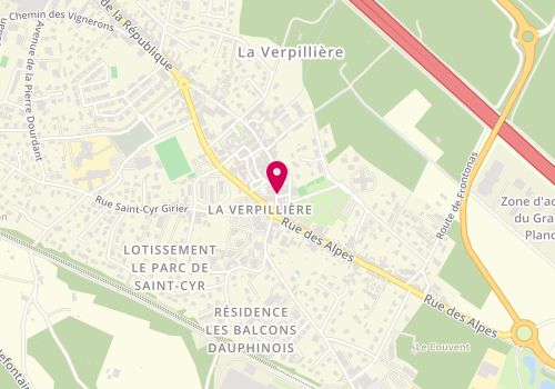 Plan de L'coiff, 20 Rue de la République, 38290 La Verpillière