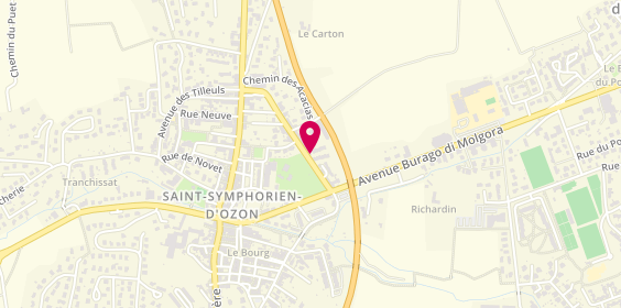 Plan de Laetitia Coiffure, 30 avenue du Champ de Mars, 69360 Saint-Symphorien-d'Ozon