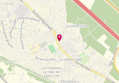 Plan de Martins Beauty, 328 avenue Lesdiguière, 38290 La Verpillière