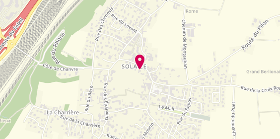 Plan de Chloé Duchamp Coiffure, 145 Rue du Rhône, 69360 Solaize