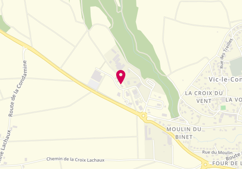 Plan de SARL Coif'opaline, Zone Aménagement des Meules 2, 314 Rue des Meuliers, 63270 Vic-le-Comte