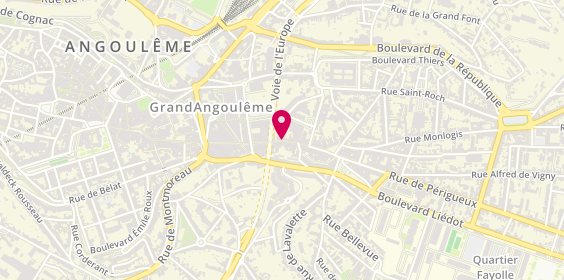 Plan de Jp Eu Be, 57 Rue Rene Goscinny, 16000 Angoulême