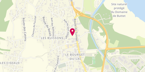 Plan de Cybele Coiffure, 142 Route de Chambery Immeuble le Choiseul Ii, 73370 Le Bourget-du-Lac