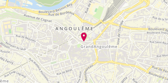 Plan de L' Adresse Coiffure, 41 Rue de la Corderie, 16000 Angoulême