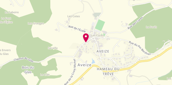 Plan de Créativ Coiffure, Le Bourg, 69610 Aveize