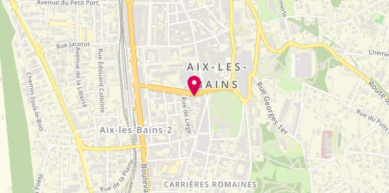 Plan de Long Court Salon de Coiffure, 9 avenue Charles de Gaulle, 73100 Aix-les-Bains