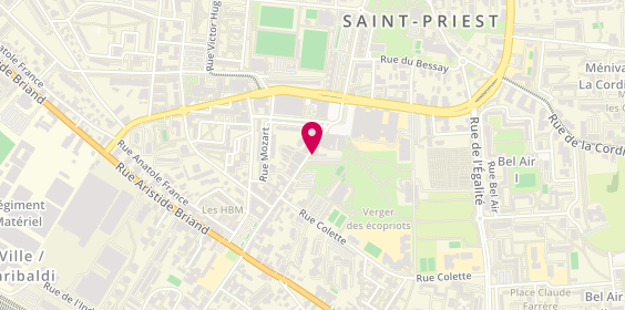 Plan de D. Haute Coiffure, 38 Rue Henri Maréchal, 69800 Saint-Priest