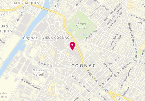 Plan de Corinne Coiffure, 58 Rue d'Angoulême, 16100 Cognac