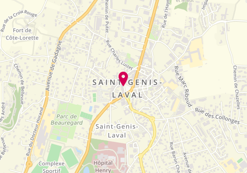 Plan de MARTESI Maxime, 5 Place Jaboulay, 69230 Saint-Genis-Laval