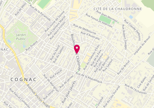 Plan de Dslj, 16 Boulevard de Châtenay, 16100 Cognac