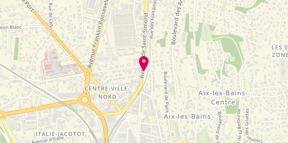 Plan de Hair Institut, 10 avenue de Saint-Simond, 73100 Aix-les-Bains
