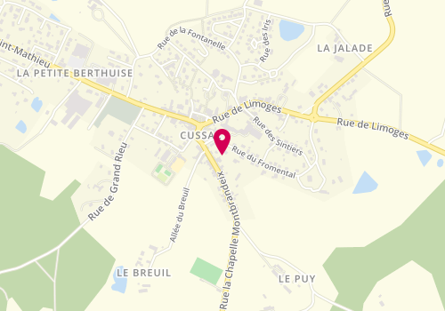 Plan de DAUGE Christelle, 8 Rue du Fromental, 87150 Cussac