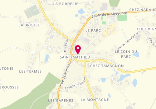 Plan de Etre & Para Tre, 3 Place de l'Église, 87440 Saint-Mathieu