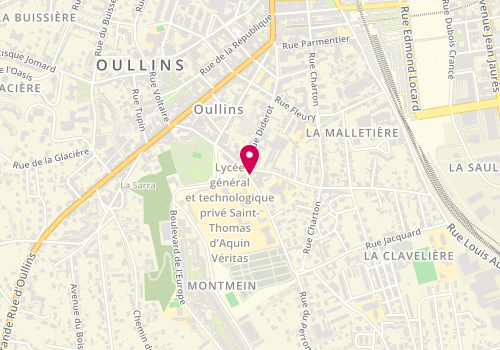 Plan de Mon Instant Coiffure, 49 Rue du Perron, 69600 Oullins-Pierre-Bénite