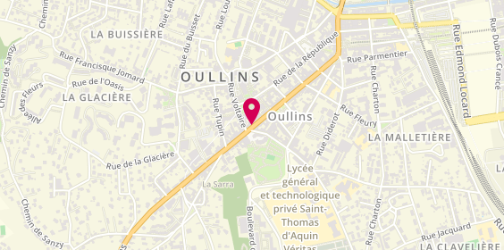 Plan de Camille Albane Oullins Salon de coiffure - Coiffeur - Coloriste - Maquillage, 152 Grande Rue, 69600 Oullins-Pierre-Bénite