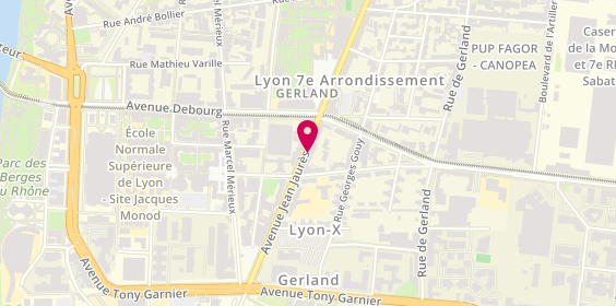 Plan de Top Coiffure, 275 avenue Jean Jaurès, 69007 Lyon
