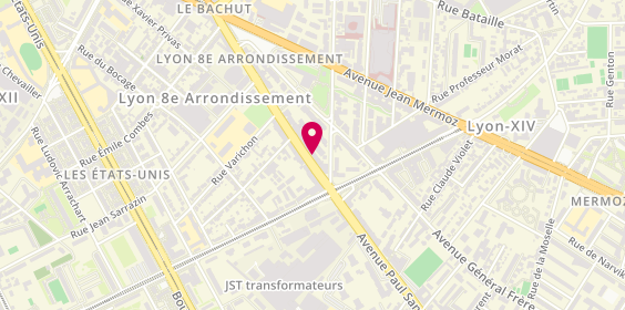 Plan de Elistyl, 47 avenue Paul Santy, 69008 Lyon