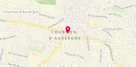 Plan de Sj Coiffure, 12 place Joseph Gardet, 63800 Cournon-d'Auvergne