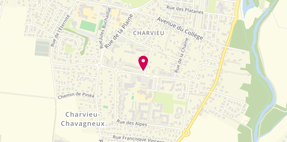 Plan de Iz'hair Création, Place Charles de Gaulles
10 Rue des Allobroges, 38230 Charvieu-Chavagneux