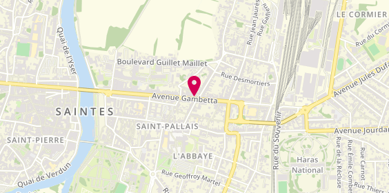 Plan de Natty Look, 105 avenue Gambetta, 17100 Saintes