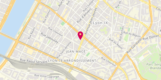 Plan de 70Th Avenue, 70 avenue Jean Jaurès, 69007 Lyon