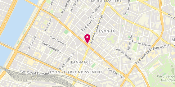 Plan de Elyess Coiffure, 64 Avenue Jean Jaurès, 69007 Lyon