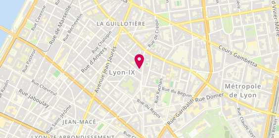 Plan de LC Coiffure, 18 Rue de la Madeleine, 69007 Lyon