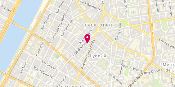 Plan de Osmose Coiffure, 42 Avenue Jean Jaurès, 69007 Lyon