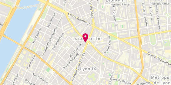 Plan de El Coiffure, 20 Avenue Jean Jaures, 69007 Lyon