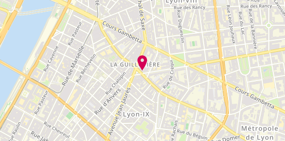 Plan de Ére AVENUE, 1 avenue Félix Faure, 69007 Lyon