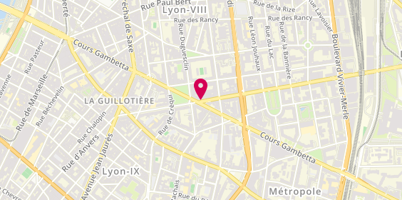 Plan de Glamour Coiffure, 19 avenue Félix Faure, 69003 Lyon