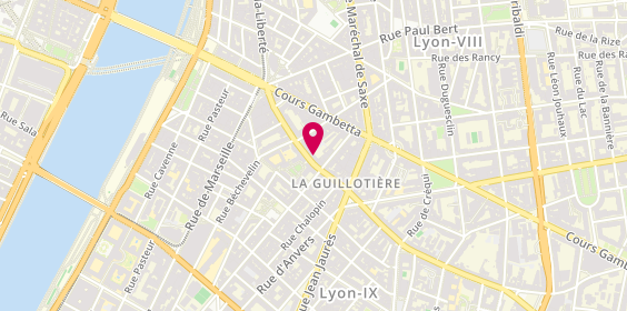 Plan de La nouvelle tendance, 51 grande Rue de la Guillotière, 69007 Lyon