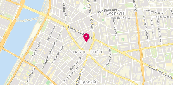 Plan de Prestige Coiffure Services, 3 Rue Sébastien Gryphe, 69007 Lyon
