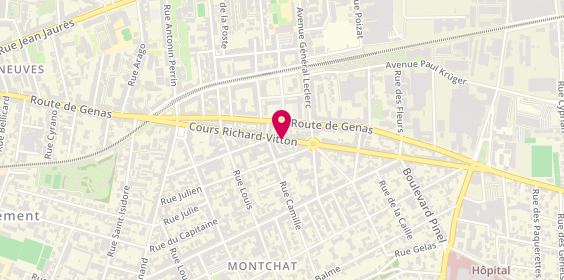 Plan de EIRL Clc Studio CHRISTELLE Bastide, 44 Cours Richard-Vitton, 69003 Lyon