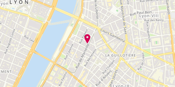 Plan de Coiffure Sunna, 12 Rue de Marseille, 69007 Lyon