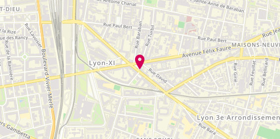 Plan de Christophe Diffusion, 35 avenue Lacassagne, 69003 Lyon