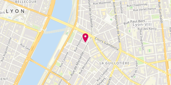 Plan de Camilia Coiffure, 17 Rue Passet, 69007 Lyon