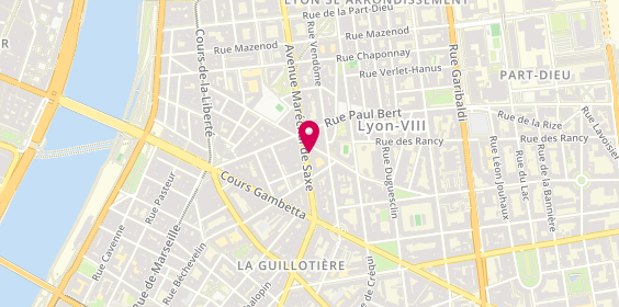 Plan de Coiffure Florence, 143 avenue Maréchal de Saxe, 69003 Lyon