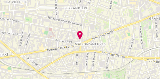 Plan de Cameleone Coiffure, 24 Rue Frédéric Mistral, 69003 Lyon