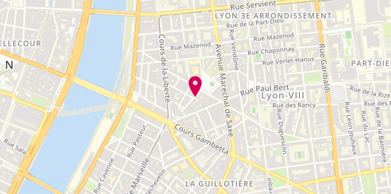 Plan de Respina Coiffeur, 24 Rue Moncey, 69003 Lyon