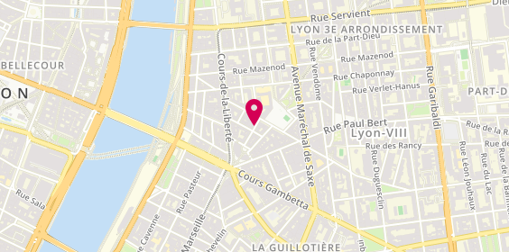 Plan de BA Coiffure, 10 Rue Marignan, 69003 Lyon