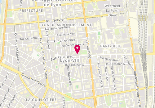 Plan de Cybele Coiffure, 248 Rue André Philip, 69003 Lyon