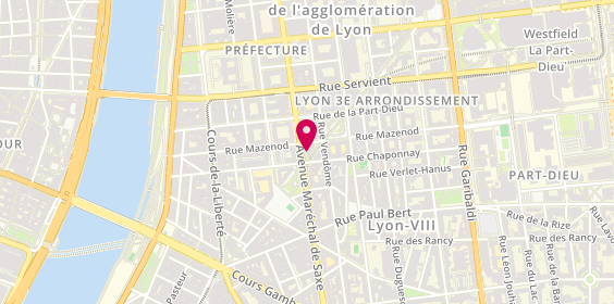 Plan de 13ème Avenue Coiffure, 113 avenue Maréchal de Saxe, 69003 Lyon