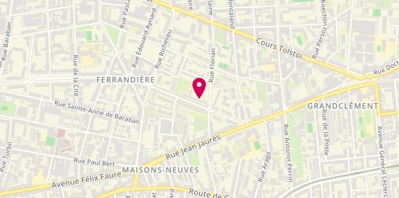 Plan de ANAHIT, 43 avenue Antoine de Saint-Exupéry, 69100 Villeurbanne