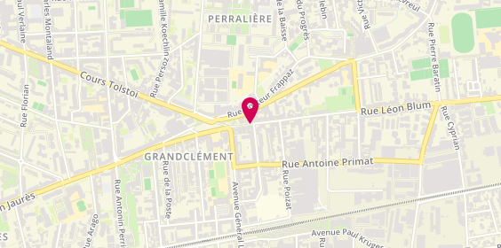Plan de La Parisienne, 10 Rue Léon Blum, 69100 Villeurbanne